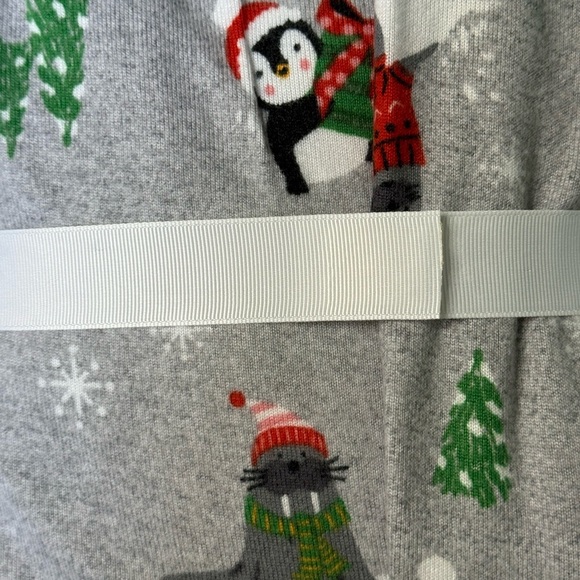 NWT Cuddl Duds maternity PJs size small Christmas penguins - Picture 3 of 4